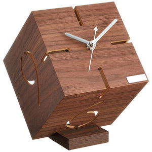 Yamato Crafts YK09-106 Desk Clock, Puzzle Stand, Type M, Walnut