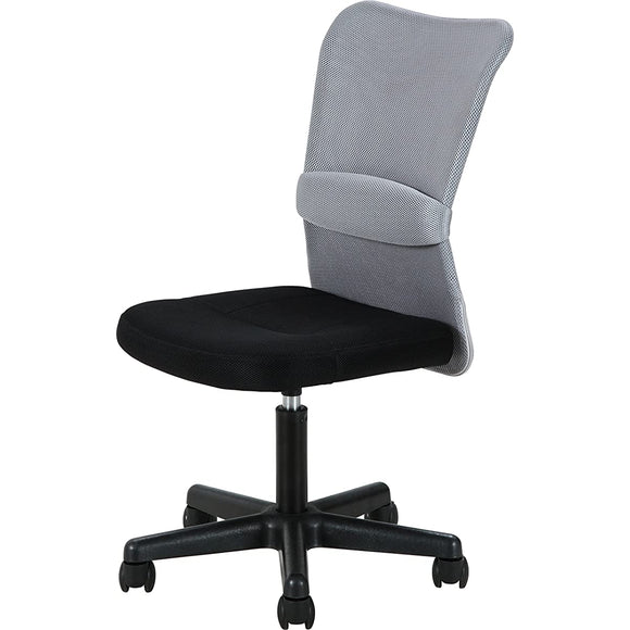 Fuji Boeki 94431 Office Chair, Desk Chair, Mesh, Lumbar Support, Hunter Gray
