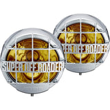 IPF fog lamp off-road halogen H4 round diameter 200mm 12V driving/fog switching 2 pieces picoswitch Yellow lens S-9M51