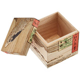 Super Solid (Three-Dimensional) Paulownia Box (Multi-sided) Eagle Over 100,000 Acre Plain at Susaki, Fukagawa ('Juman-tsubo')