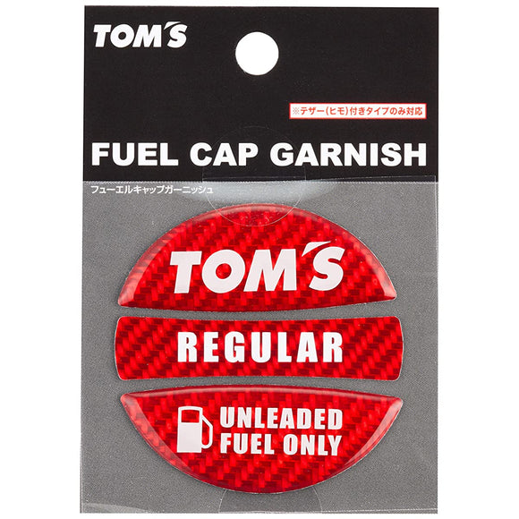 TOMS 77315-TS001-R2 77315-TS001-R2 Fuel Cap Garnish, Red, Regular