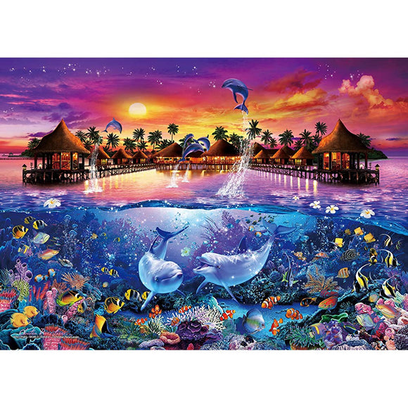 Lassen Maldives 500 Piece Jigsaw Puzzle, World Travel, Luminous Puzzle, 15.0 x 20.9 inches (38 x 53 cm)
