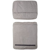 Muji 82585773 Cotton &amp; Hemp Basket Weave Sofa Chair Cover for Living rooms and Dining Rooms, Color: Charcoal