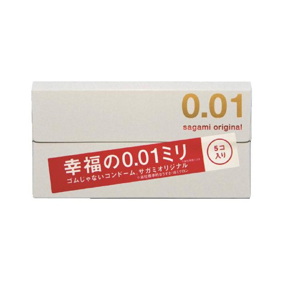 Sagami Original 0.01 Happiness 0.01Mm condoms, 5-Pack