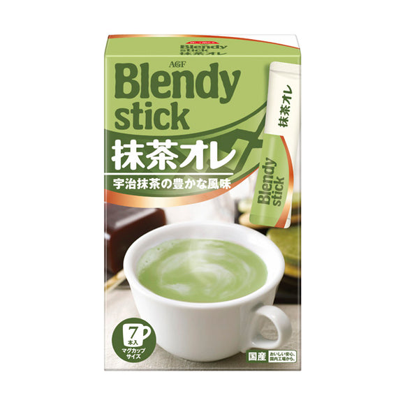 Blendy Matcha Tea Au Lait, 7 Sticks