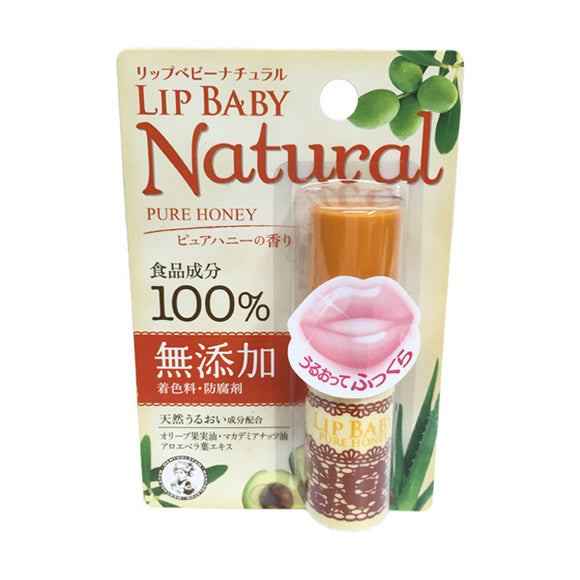 Mentholatum Lip Baby Natural, Pure Honey Aroma