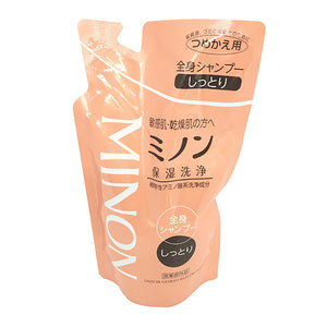 Minon Full-Body Shampoo, Moist, Refill