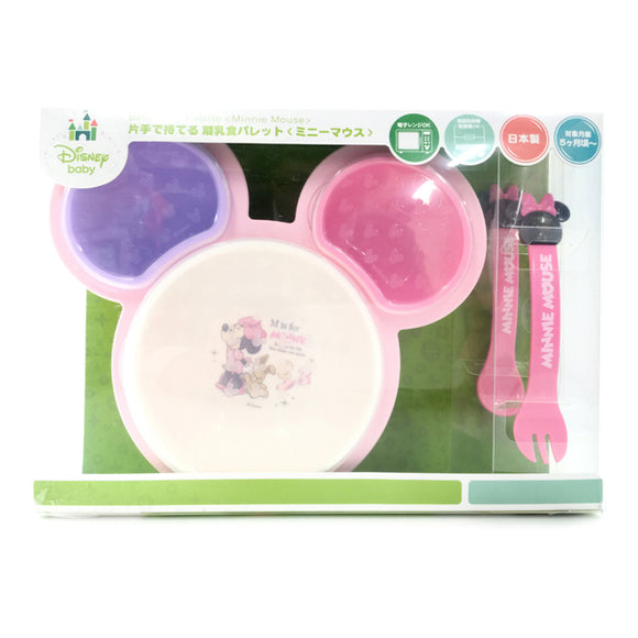 Hold-With-One-Hand Baby Food Palette, Minnie Mouse