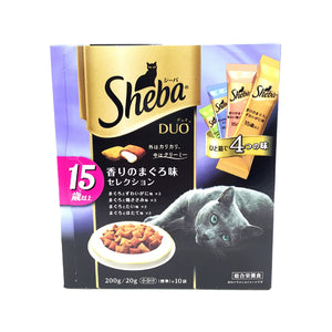 Sheba Duo, For Cats 15 & Older, Fragrant Tuna Flavor Selection