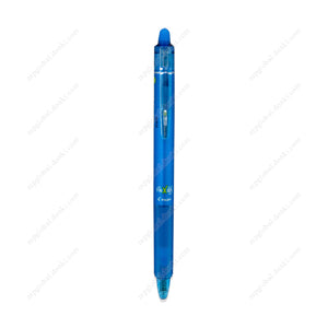 Pilot Frixion Ball Knock, 0.7Mm, Erasable Ballpoint Pen, Light Blue