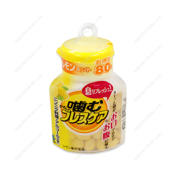 Kobayashi Pharmaceutical Chewing Breath Care, Lemon Mint Bottle Type