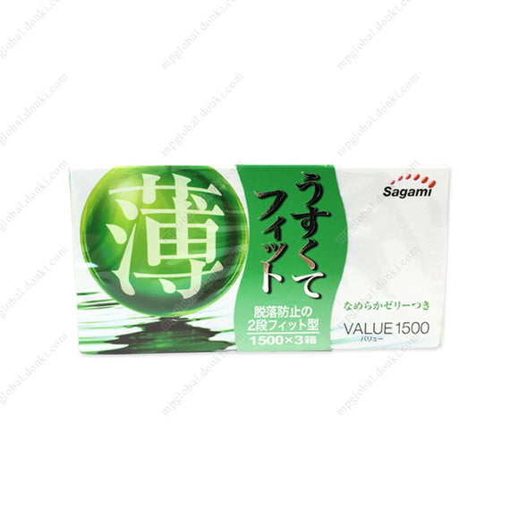 Sagami Usukute-Fit, Value 1500, 12 X 3 Boxes