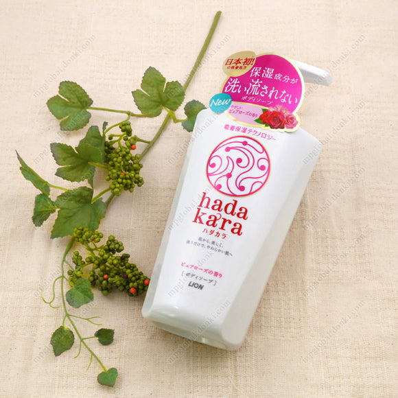 Lion Hadakara Body Soap, Pure Rose Fragrance, Main Item