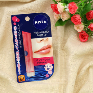 Kao Nivea Natural Color Lip Bright Up, Cherry Red Spf20/Pa++