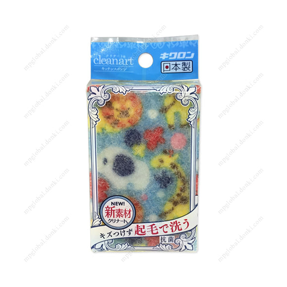 Cleanart Kitchen Sponge, Animal, Blue