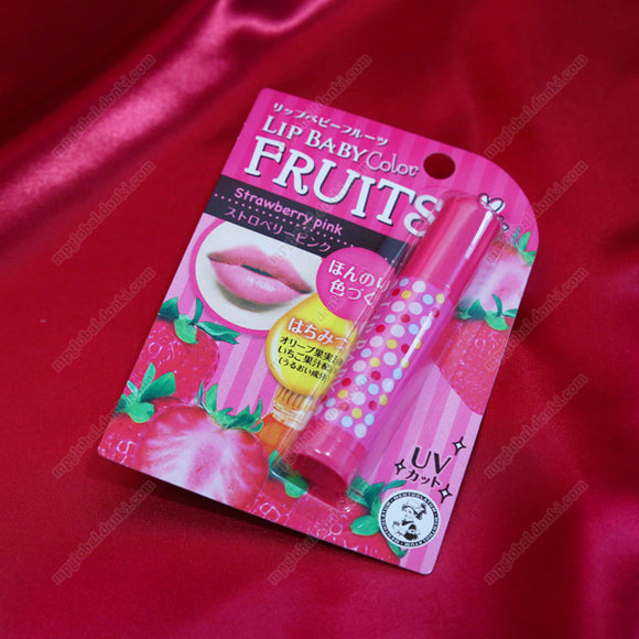 Mentholatum Lip Baby Fruits, Strawberry Pink Fragrance