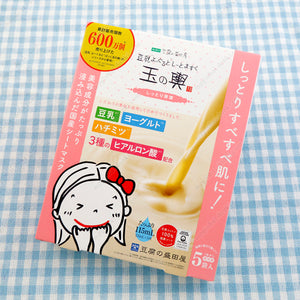 Tamanokoshi Soymilk Yogurt Sheet Mask, Moisture-Retaining