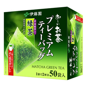 Oiocha Premium Teabags, Green Tea W/Uji Matcha Tea, 50 Bags