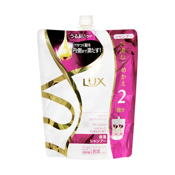 Lux Super Rich Shine, Moisture, Moisturizing Shampoo, Refill, Double Amount, 660G