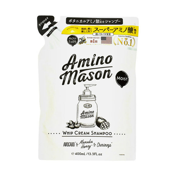 Amino Mason Moist Whip Cream Shampoo, Refill