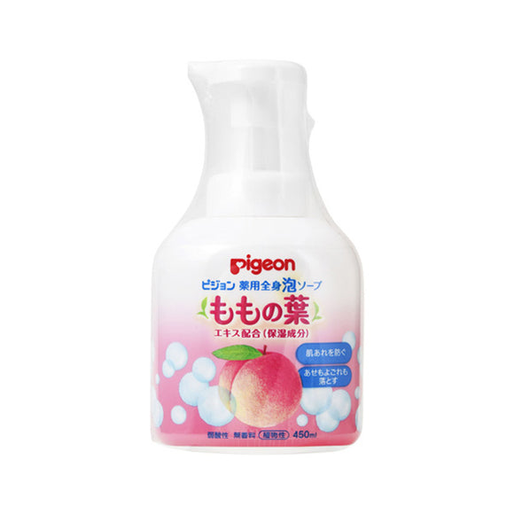 Pigeon Peach Leaf Medicinal Body Foam Soap