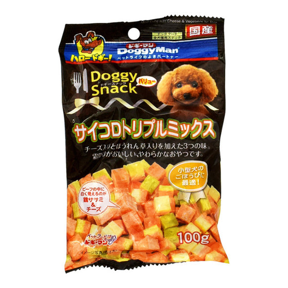 Doggy Snack, Value, Diced Triple Mix (For All Dog Types)