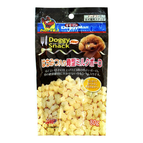 Doggy Snack, Value, Boned-Shape Milk Bolo W/Honey (For All Dog Types)
