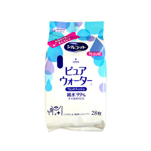 Unicharm Silcot Pure Water Wet Tissue For Outside