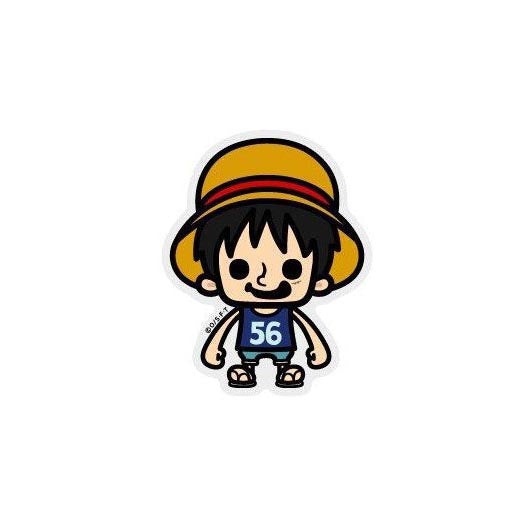 Lcs-467/ One Piece X Pansonworks Collab Sticker/ Luffy (Young)