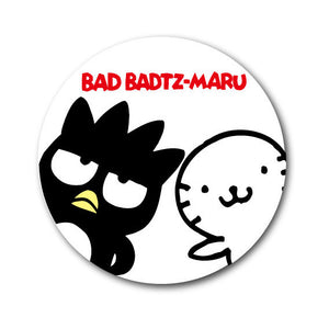 Lcb-201 Bad Badtz-Maru 76Mm Button Badge/ Sanrio Nostalgic Series