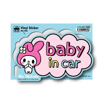 Lcs-063 My Melody Baby In Car Sticker