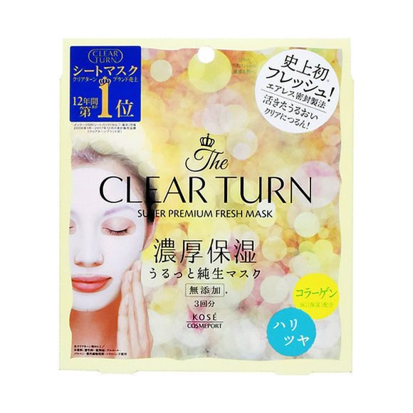 Clear Turn Premium Fresh Mask Haritsuya 3 Sheets