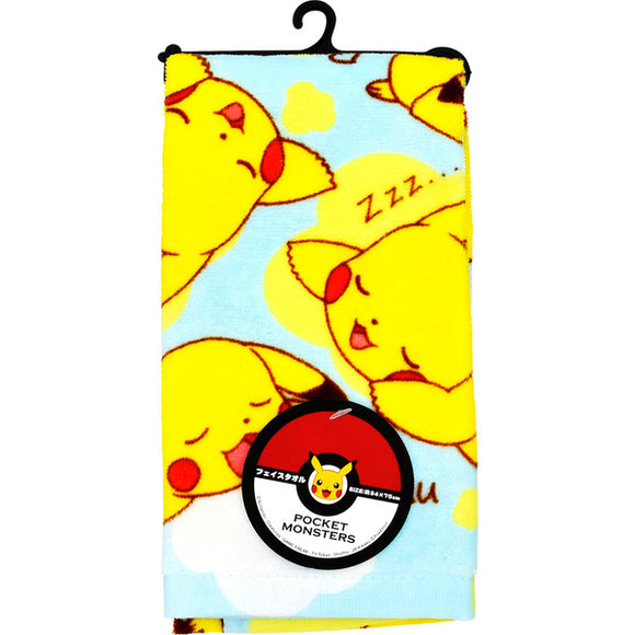 Face Towel Pikachu Oyasumi